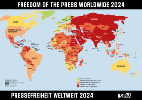 Die Pressefreiheit ist weltweit bedroht.