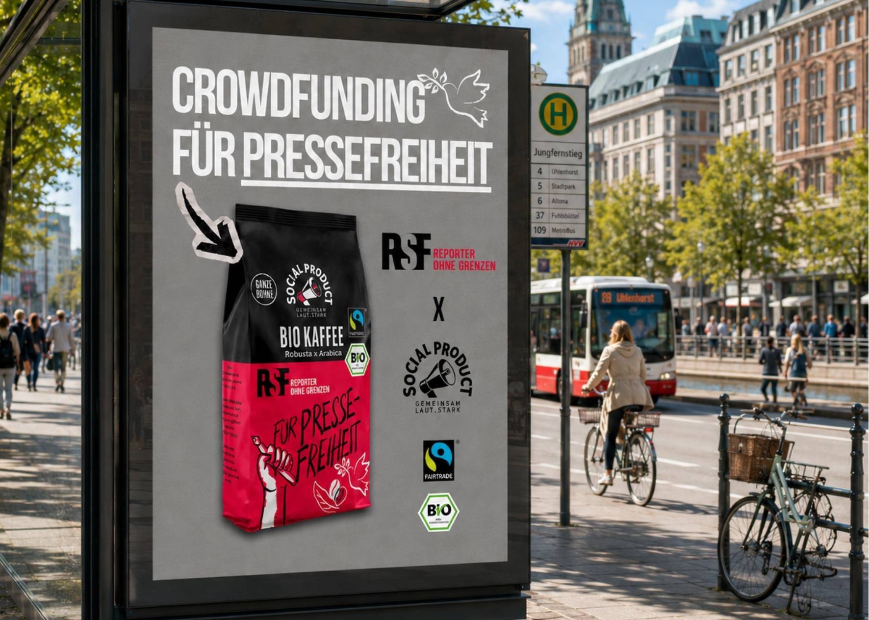 Kaffee für die Pressefreiheit