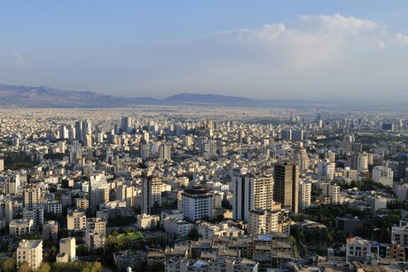 Blick über die Stadt Teheran