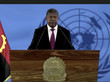 Präsident Joao Lourenço hält eine Rede vor den Vereinten Nationen