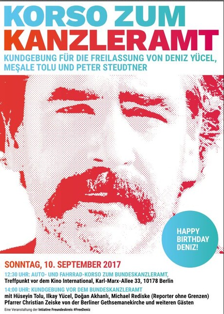 #FreeDeniz_Autokorso-Plakat