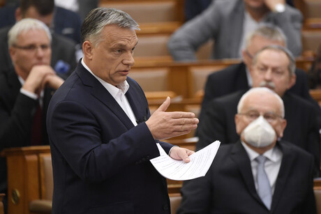 Viktor Orban bei einer Sitzung des Parlaments