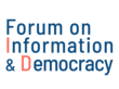 Logo des Forums mit der Aufschrift: "Forum für Information und Demokratie"