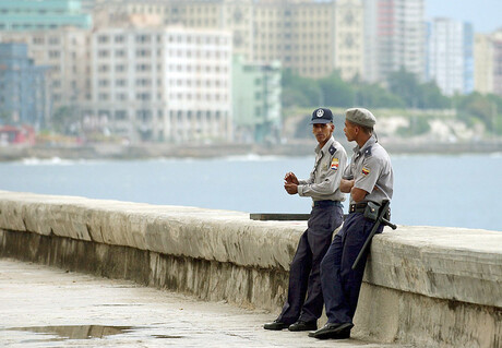 Polizisten in Kuba