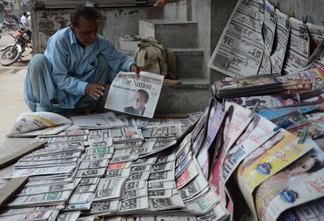 Zeitungsverkauf in Pakistan