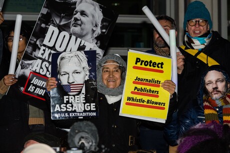 Proteste Julian Assange