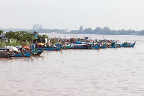 Fischerboote am Mekong 