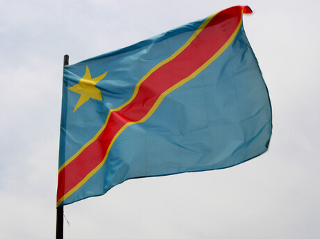 Flagge der Demokratischen Republik Kongo 