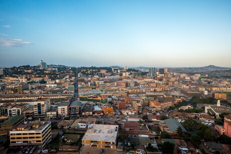 Stadtansicht auf Kampala, Hauptstadt Ugandas