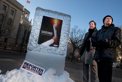 ROG-Protestaktion zu den Olympischen Winterspiele 2014 in Russland