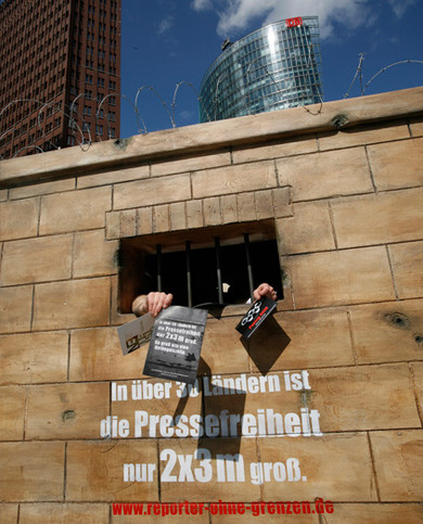 Aktion Tag der Pressefreiheit 2008 Berlin